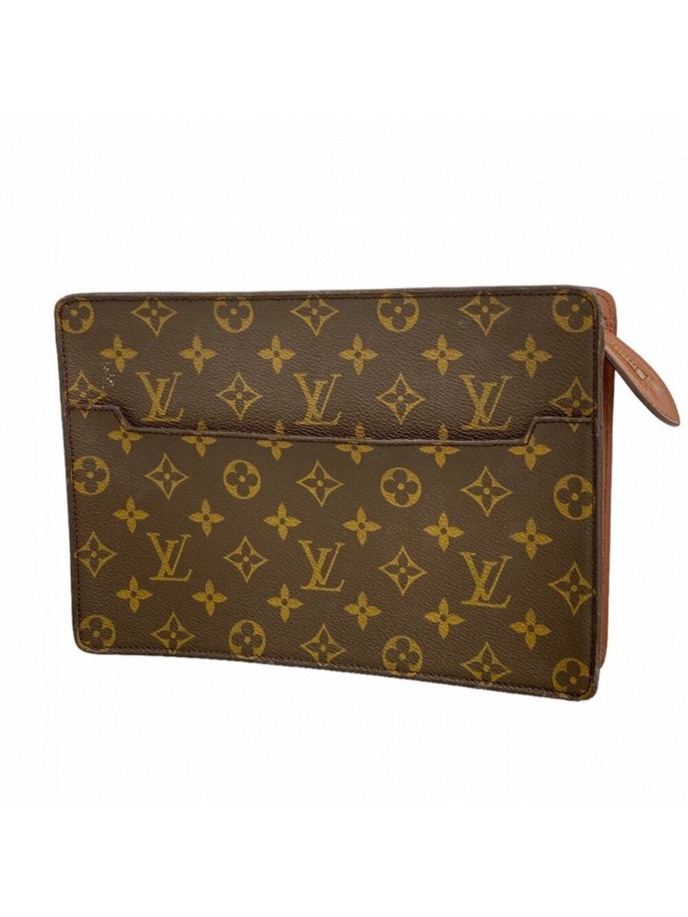 Louis Vuitton Clutch Monogram Pochette Homme Brown